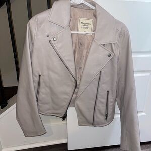 Abercrombie leather jacket